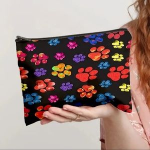 Cat Footprints Cosmetic Bag